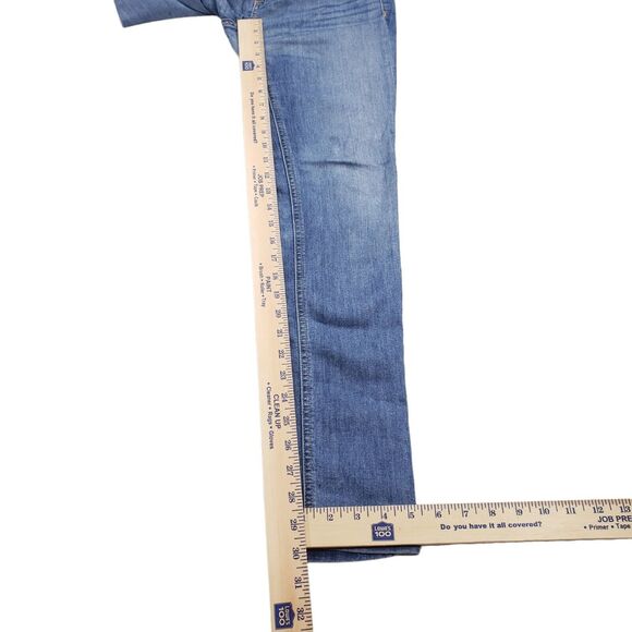 Rag & Bone The Skinny Jean 25 Women Medium Blue Wash Whiskering Faded Made USA - Picture 4 of 11